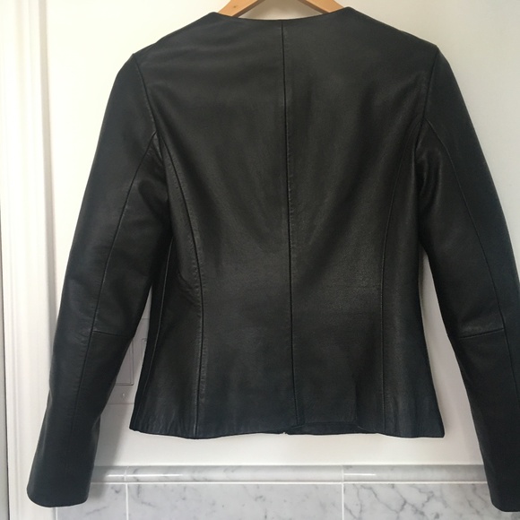 Aritzia Babaton Black Jett leather jacket S - Picture 2 of 8